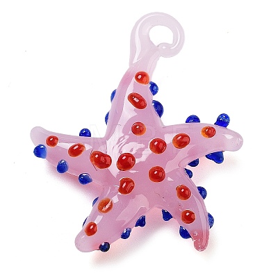 Handmade Lampwork Pendants X-LAMP-A004-05G-1