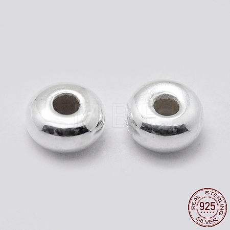 925 Sterling Silver Spacer Beads X-STER-K171-38S-01-1