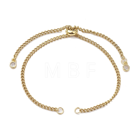 Adjustable 304 Stainless Steel Curb Chains Bracelet Making AJEW-JB01213-02-1