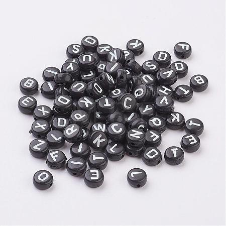 Mixed Letters Acrylic Beads X-PB40C9070-1