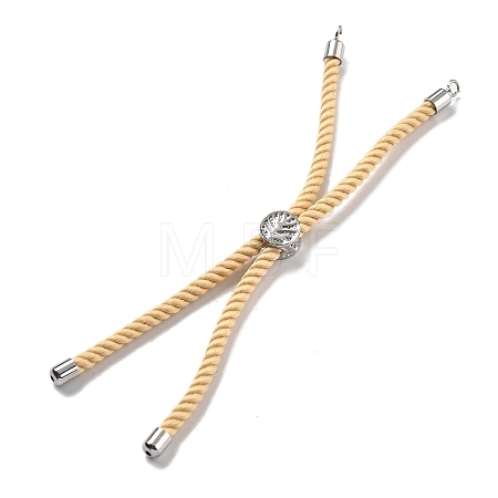 Twisted Nylon Cord Silder Bracelets LS-DIY-B066-03P-20-1