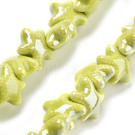 Handmade Porcelain Beads PORC-Q002-03G-1