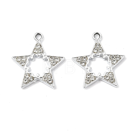 Alloy Crystal Rhinestone Pendants ALRI-T012-05A-P-1