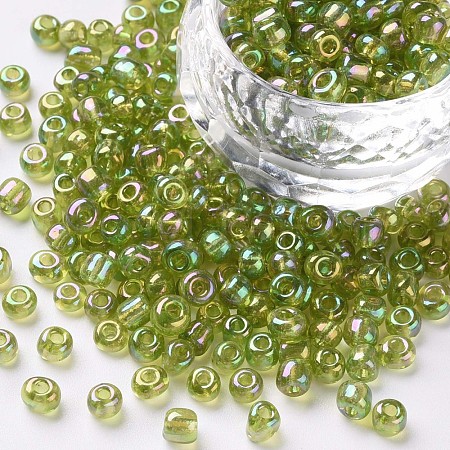 6/0 Round Glass Seed Beads SEED-US0003-4mm-164-1