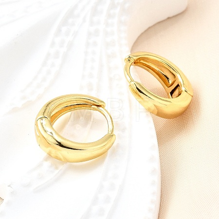 Brass Chunky Hoop Earrings for Women EJEW-G297-20G-1