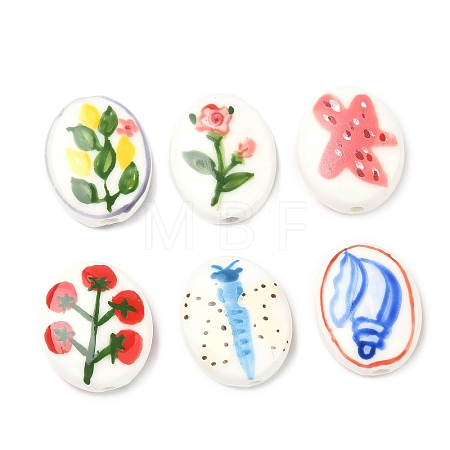Handmade Porcelain Beads PORC-G014-01-1