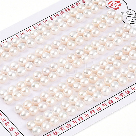 Grade 3A Natural Cultured Freshwater Pearl Beads X-PEAR-N018-3A-5055A-1