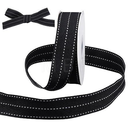 Polycotton Stripe Ribbon OCOR-WH0078-506A-1