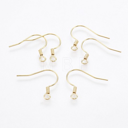 304 Stainless Steel Earring Hooks STAS-P221-04G-1
