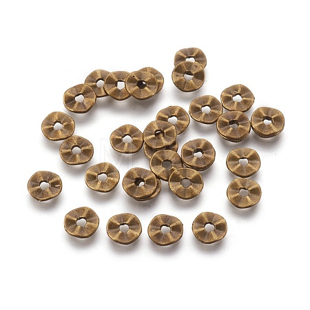 Tibetan Style Wavy Spacer Beads TIBEB-A101871-AB-FF-1