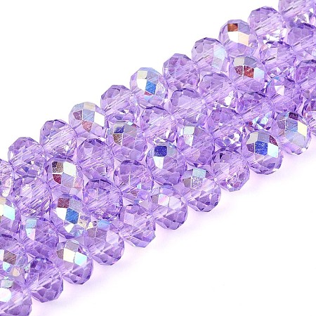 Transparent Glass Beads Strands LS-EGLA-N016-6mm-03-1