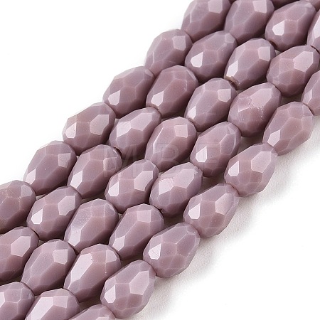 Opaque Solid Color Beads Strands EGLA-N013-P4mm-D09-1