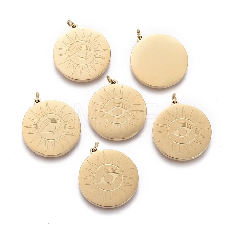 Ion Plating(IP) 304 Stainless Steel Pendants STAS-F256-039G-1