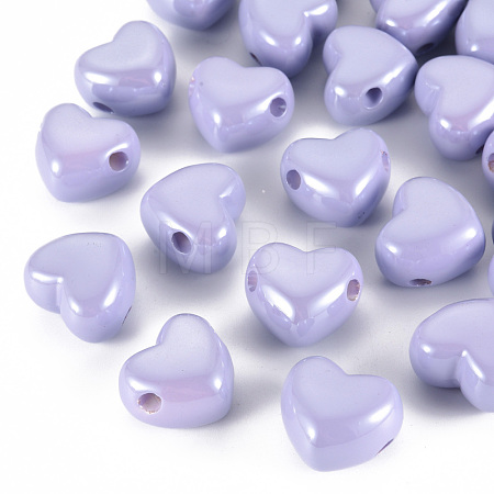 Opaque Acrylic European Beads MACR-S372-03B-47-1