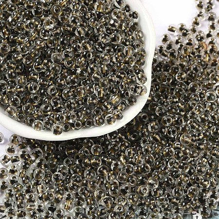 Transparent Inside Colours Glass Seed Beads SEED-A032-04M-1