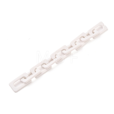 Handmade Opaque Acrylic Cross Chains AJEW-JB00766-05-1