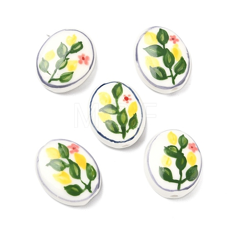 Handmade Porcelain Beads PORC-G014-01D-1