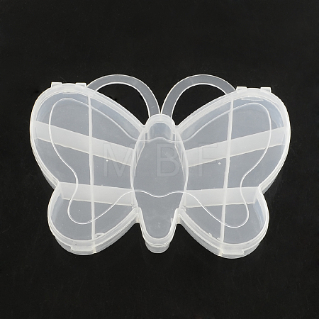 Butterfly Plastic Bead Storage Containers X-CON-Q023-14-1