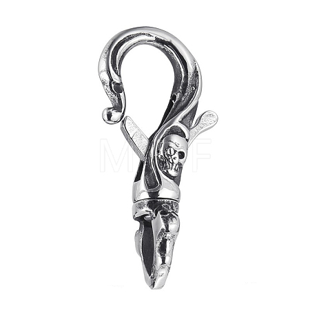 304 Stainless Steel Lobster Claw Clasps PW-WG8CA27-02-1