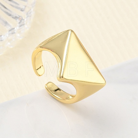 Brass Cuff Open Rings RJEW-C170-01G-1