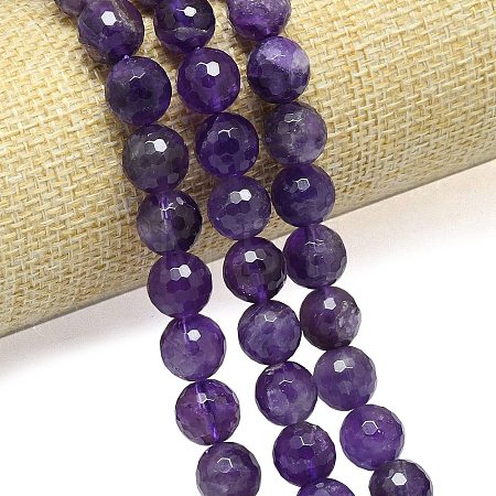 Natural Amethyst Beads Strands G-B165-A10-10mm-1