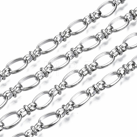 Tarnish Resistant 304 Stainless Steel Oval Link Chains CHS-S008-003P-1