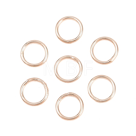 Brass Closed Jump Rings KK-D257-01RG-05-1
