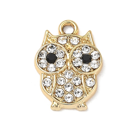Alloy Rhinestone Pendants RB-CBA9733-02G-1