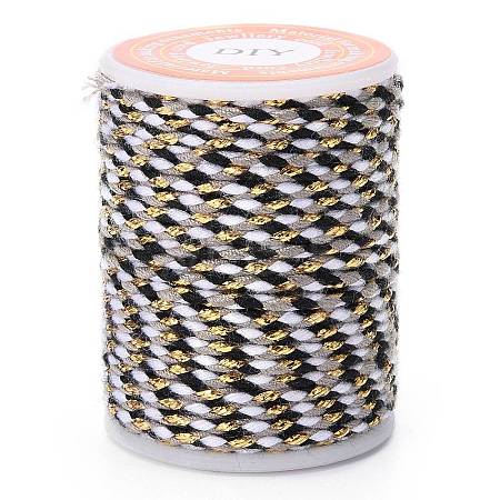 4-Ply Polycotton Cord with Metallic Thread X1-OCOR-Z003-D38-1