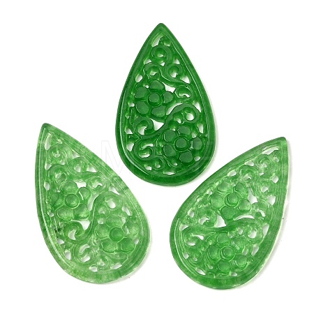 Natural Quartz Carved Pendants G-Z162-04-1