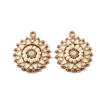 Alloy Enamel Pendants AL-CBA75EE-09KCG-1