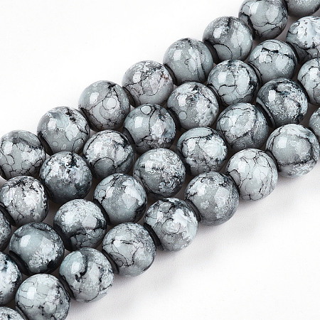 Baking Paint Glass Beads X1-DGLA-N003-10mm-A06-1