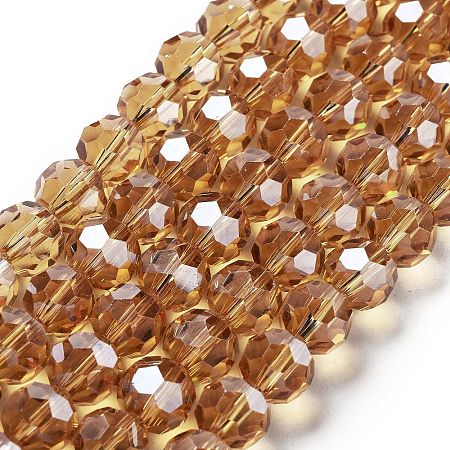 Electroplate Transparent Glass Beads Strands LS-EGLA-A035-T10mm-A17-1