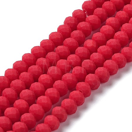Glass Beads Strands EGLA-A034-P4mm-MD22-1