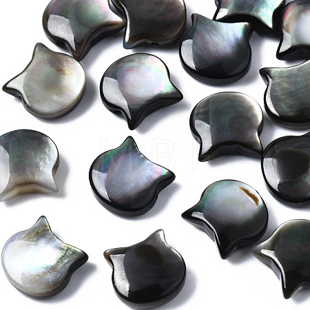 Natural Black Lip Shell Beads SSHEL-S258-99A-1