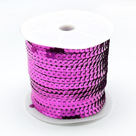 Plastic Paillette Beads PVC-Q085-6mm-8-1