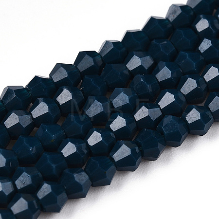 Opaque Solid Color Imitation Jade Glass Beads Strands EGLA-A039-P2mm-D09-1