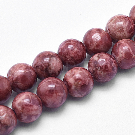 Natural Marble Beads Strands G-K211-8mm-D-1