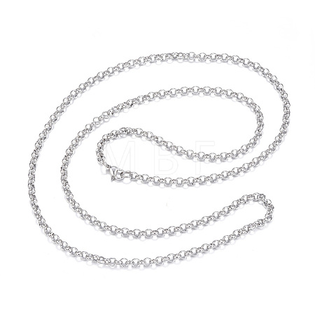 Tarnish Resistant 304 Stainless Steel Necklaces NJEW-E080-01P-1