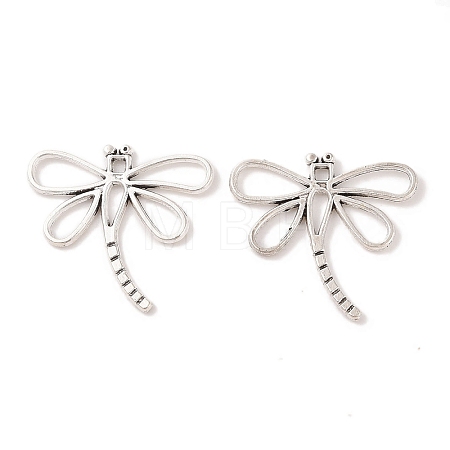 Dragonfly Tibetan Style Alloy Pendants X-TIBEP-R344-16AS-LF-1