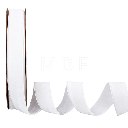 Velvet Ribbon SRIB-WH0006-18K-1