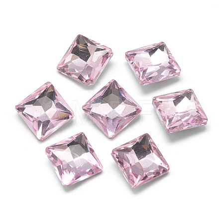 Pointed Back Glass Rhinestone Cabochons RGLA-T027-10x10mm-03-1