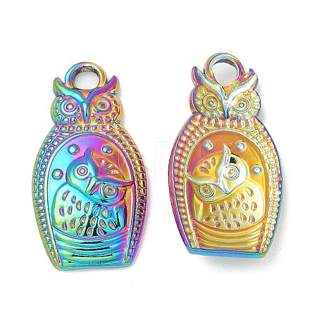 304 Stainless Steel Pendants STAS-Z041-36RC-1