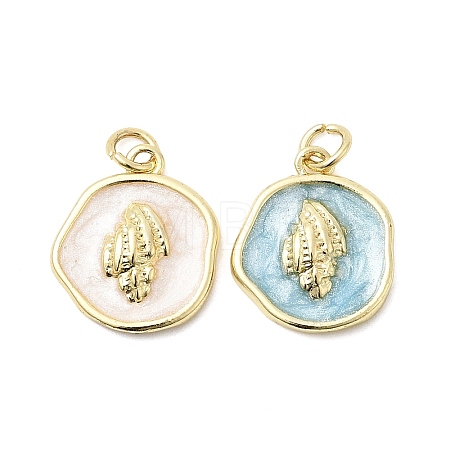 Brass Pendants KK-D105-08C-G-1