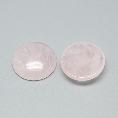 Natural Rose Quartz Cabochons G-Q957-03A-25mm-1