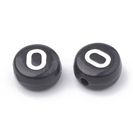 Opaque Acrylic Beads SACR-N002-02O-1