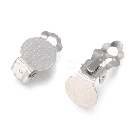 Tarnish Resistant 304 Stainless Steel Clip-on Earring Findings STAS-E482-16P-1