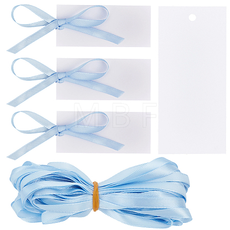 50Pcs Blank Rectangle White Paper Gift Tags CDIS-CN0001-03C-1