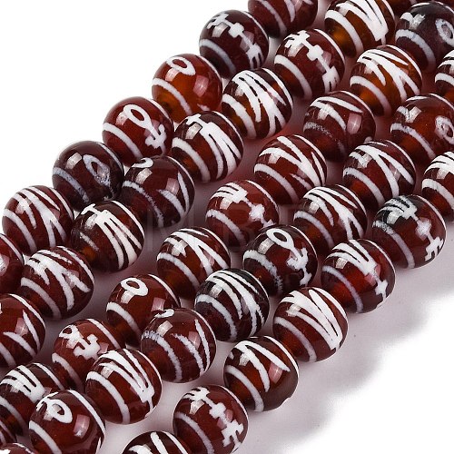 Tibetan Style dZi Beads G-U006-06I-02-1