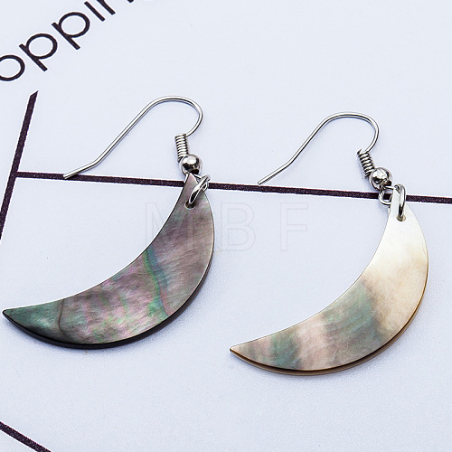 Natural Texture Shell Earrings IS3498-3-1